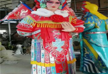 彩繪京劇銅雕廠家 仿古銅雕制作