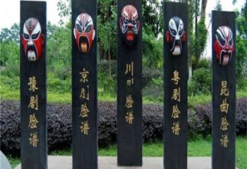 仿古京劇銅雕廠家 彩繪銅雕制作