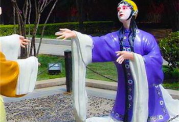 街頭京劇銅雕廠家 城市銅雕制作