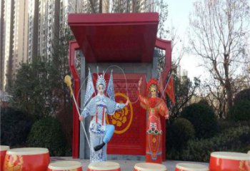 青銅京劇銅雕工廠 公園銅雕價格