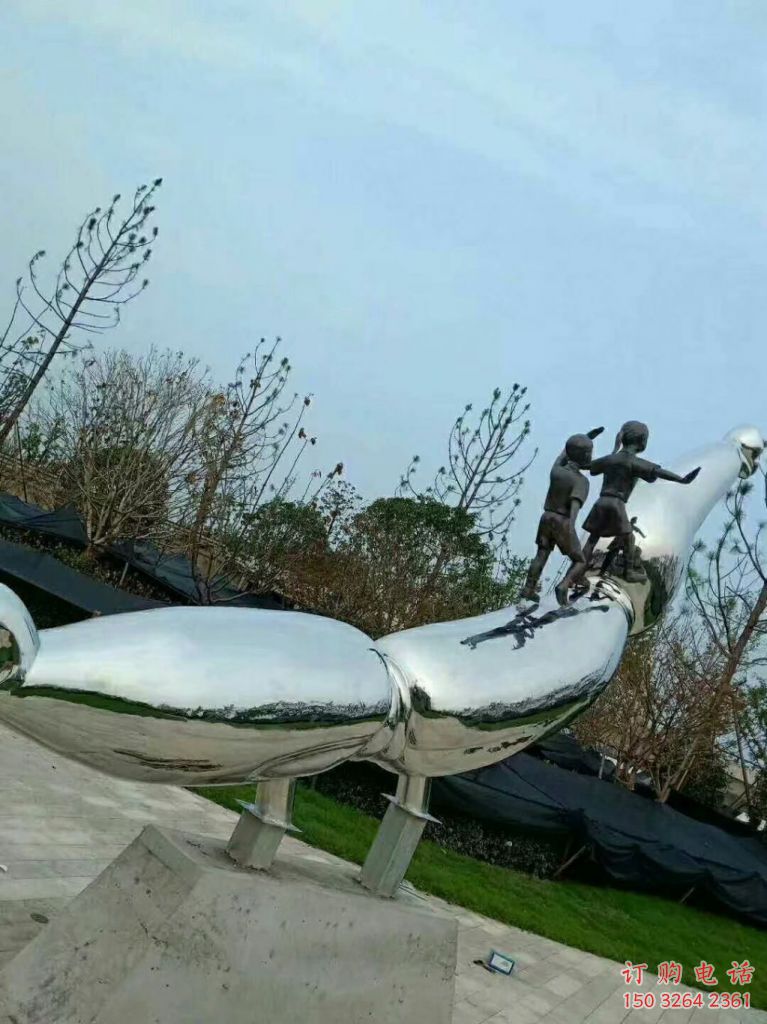 蓮藕人物銅雕廠家  公園別墅小品擺件