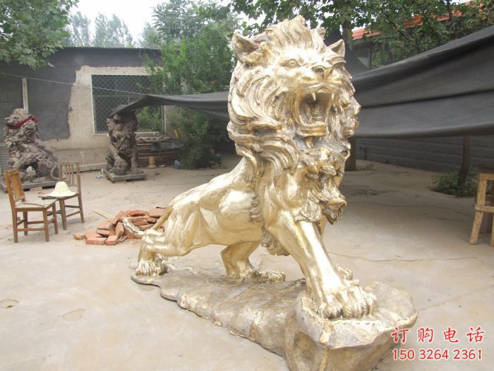 西方動物銅雕 獅子銅雕廠家