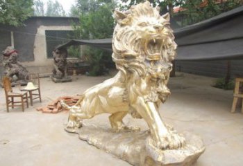 西方動物銅雕 獅子銅雕廠家