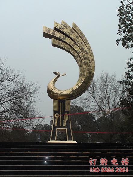 選用風景區(qū)鳳凰雕塑實景 售樓處廣場雕塑 仿古擺件