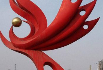 廣場鳳凰雕塑供應(yīng) 公園仿真雕塑 抽象主題擺件