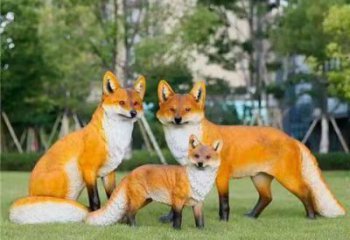 商場狐貍雕塑選定 仿真動物雕塑 店門口小品