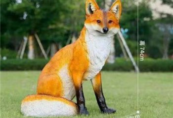 預(yù)定大型狐貍雕塑 門口創(chuàng)意雕塑 售樓處雕塑小品