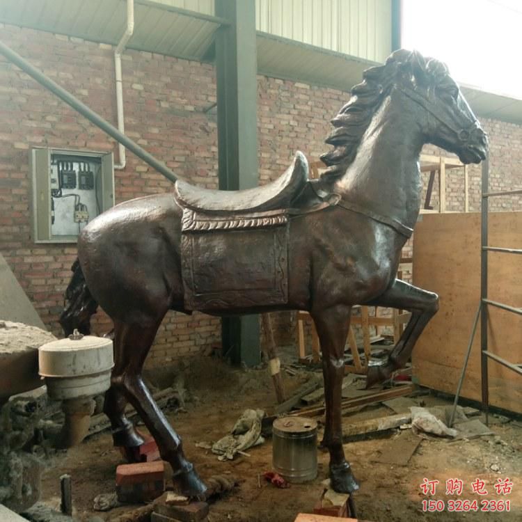 供給大型奔馬雕塑 商業(yè)街廣場(chǎng)雕塑 古銅色擺件