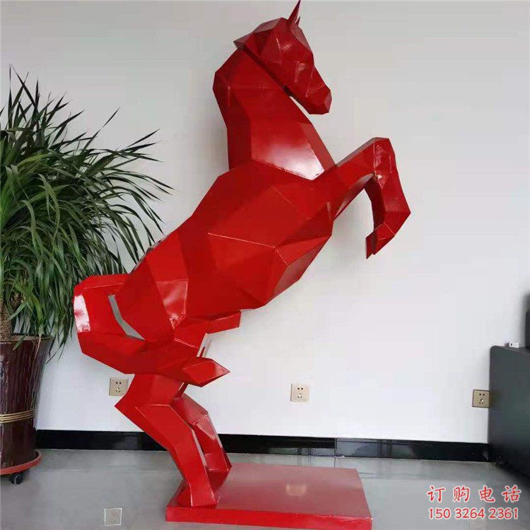 通用園林奔馬雕塑 城市廣場(chǎng)雕塑 步行街?jǐn)[件