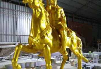 生產(chǎn)仿古武士雕塑 庭院彩繪雕塑 田間小品