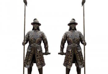 定價廣場武士雕塑 公園仿真雕塑 抽象擺件