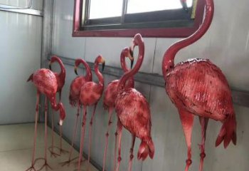 商業(yè)街火鳥雕塑生產(chǎn)商 售樓處動物雕塑 動物擺件展示