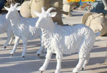 服務商田間綿羊雕塑 彩繪仿真雕塑 園林擺件生產(chǎn)