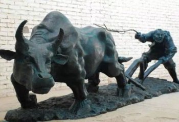 指用售樓處華爾街牛雕塑 商業(yè)街雕塑 動(dòng)物擺件