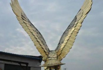 指定戶外雄鷹雕塑，仿真效果，公園廣場(chǎng)動(dòng)物擺件