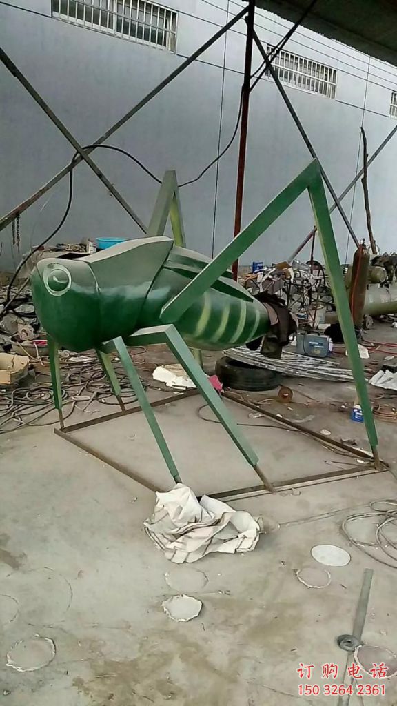 制作庭院蟈蟈雕塑 城市彩繪雕塑 昆蟲小品
