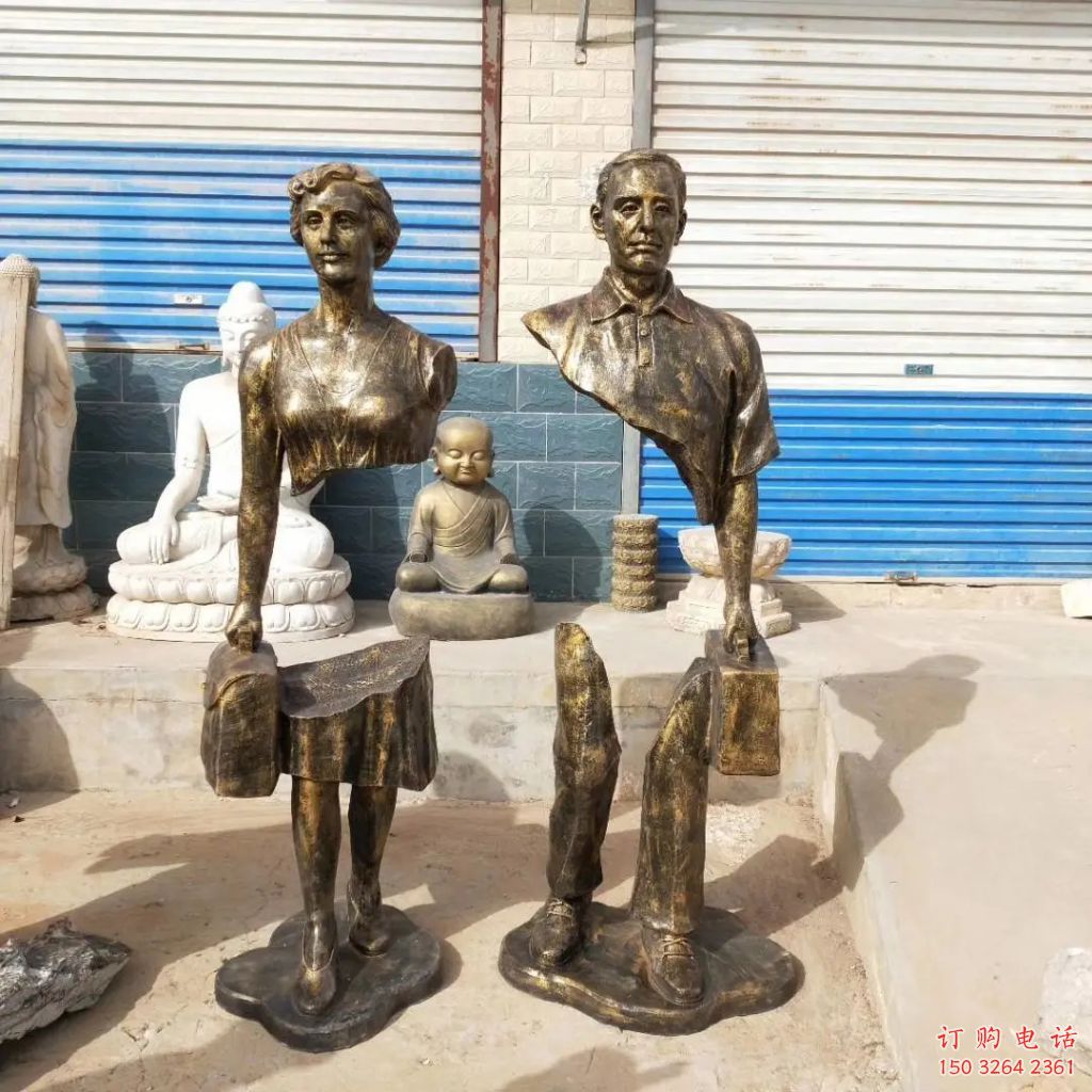 福建彩繪旅行者雕塑 大型城市雕塑 商業(yè)街?jǐn)[件