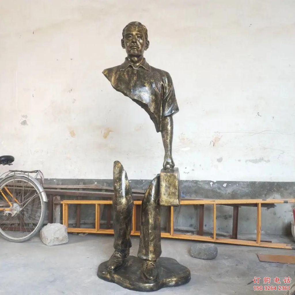 江西城市旅行者雕塑 風景區(qū)彩繪雕塑 抽象擺件