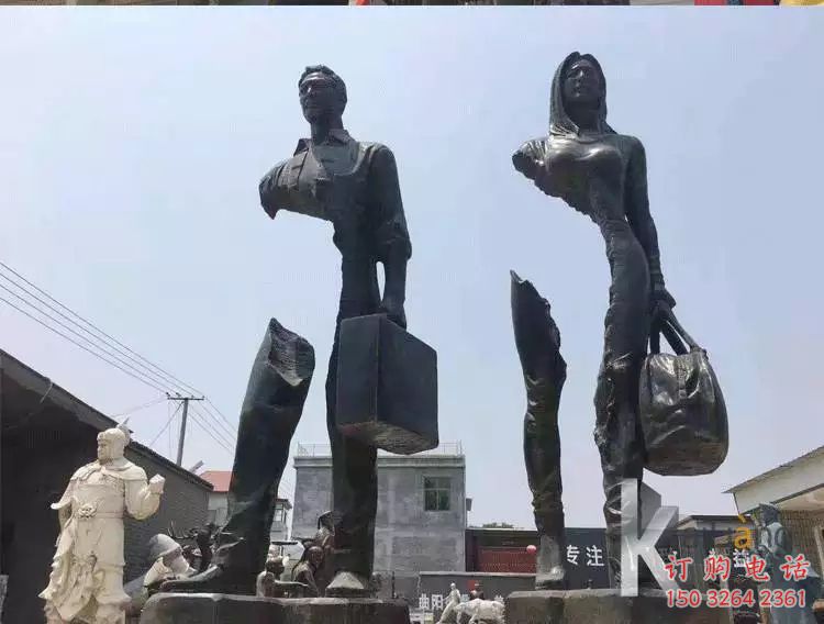 湖南大型旅行者雕塑 門口創(chuàng)意雕塑 售樓處小品