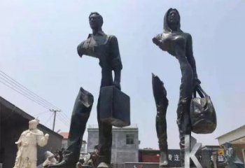 湖南大型旅行者雕塑 門口創(chuàng)意雕塑 售樓處小品