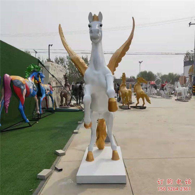 浙江公園天馬雕塑，廣場園林主題，仿古工藝