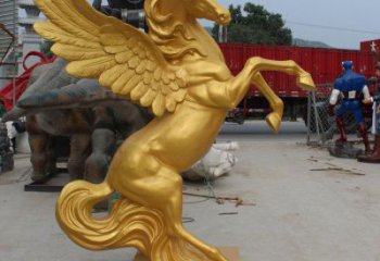 福建廣場天馬雕塑，動(dòng)物擺件，仿古工藝