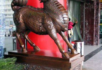保定農(nóng)村麒麟雕塑，鏤空海洋雕塑，抽象效果