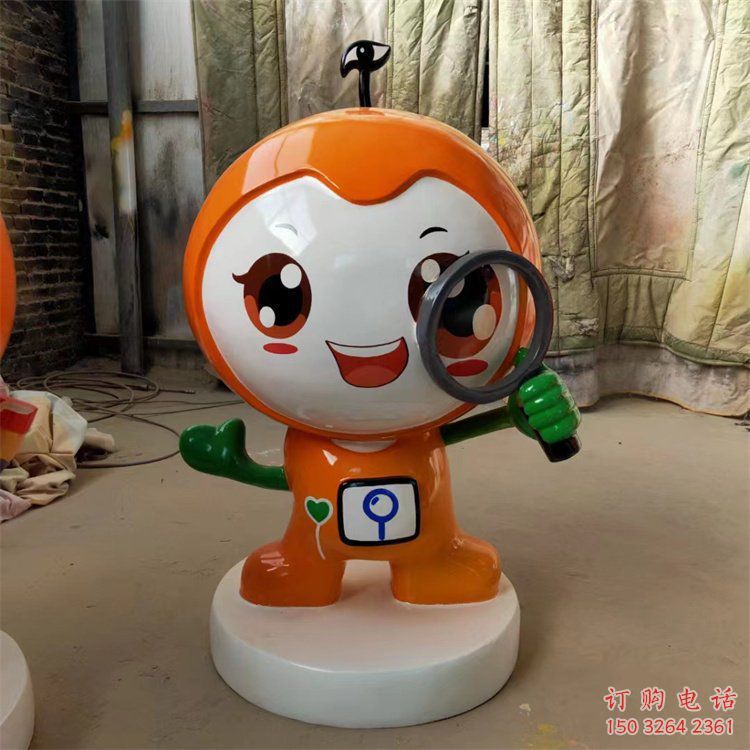 生產(chǎn)彩繪公仔雕塑 卡通雕塑 步行街?jǐn)[件