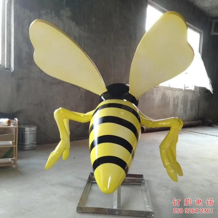 制作彩繪蜜蜂雕塑 仿真雕塑 步行街擺件