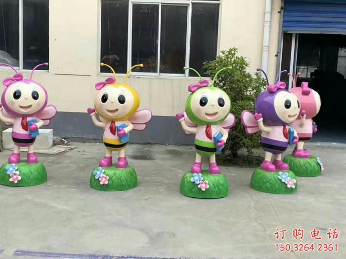 寧夏城市蜜蜂雕塑 風景區(qū)彩繪雕塑 抽象擺件
