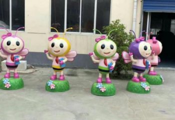 寧夏城市蜜蜂雕塑 風(fēng)景區(qū)彩繪雕塑 抽象擺件