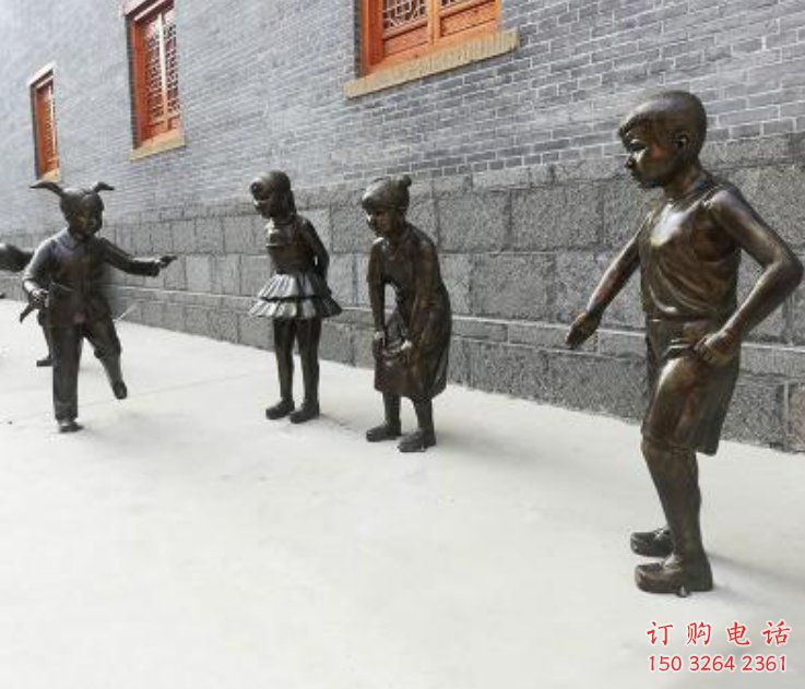 大門口小孩子雕塑廠家 發(fā)光公園兒童雕塑 仿真童趣雕塑