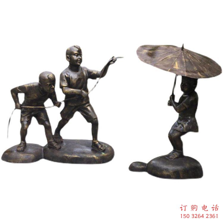 公園小孩子雕塑廠家 戶外景觀玩耍雕塑 抽象童趣雕塑