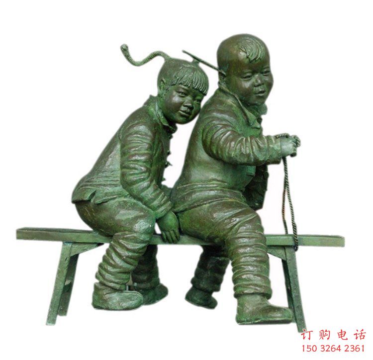 園林小孩子雕塑制造商 大型景觀兒童雕塑 中式童趣雕塑價格