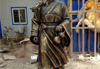 步行街華佗雕塑制作廠家 游樂場名醫(yī)雕塑 鑄造藥王雕塑
