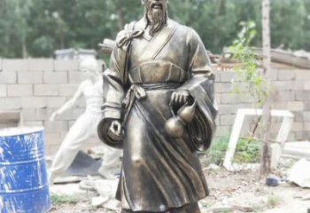 定制公園華佗雕塑 創(chuàng)意企業(yè)名醫(yī)雕塑 美陳藥王雕塑