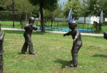 草地小孩子雕塑廠家 現(xiàn)代校園兒童雕塑 大型童趣雕塑