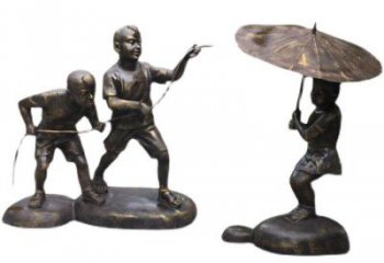 公園小孩子雕塑廠家 戶外景觀玩耍雕塑 抽象童趣雕塑