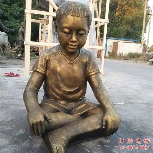 噴漆下棋雕塑廠家，童趣主題，戶外民俗雕塑擺件