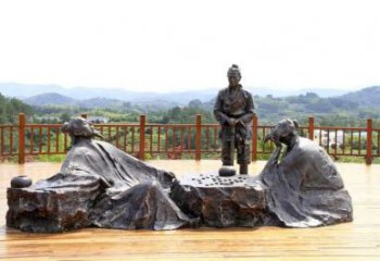公園下棋雕塑廠家，童趣主題，廣場雕塑擺件