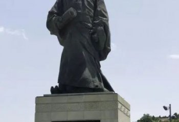 司馬遷雕塑，鑄銅人物銅雕廠家 (8)