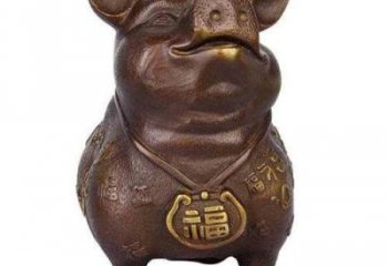 銅豬雕塑廠家，仿真銅雕動(dòng)物，銅雕豬制作加工 (12)