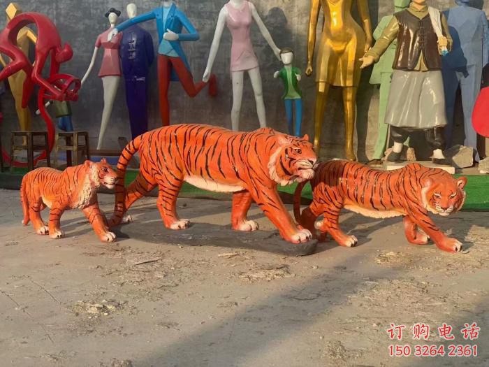 預(yù)用商業(yè)街老虎雕塑 售樓處動物雕塑 神獸擺件