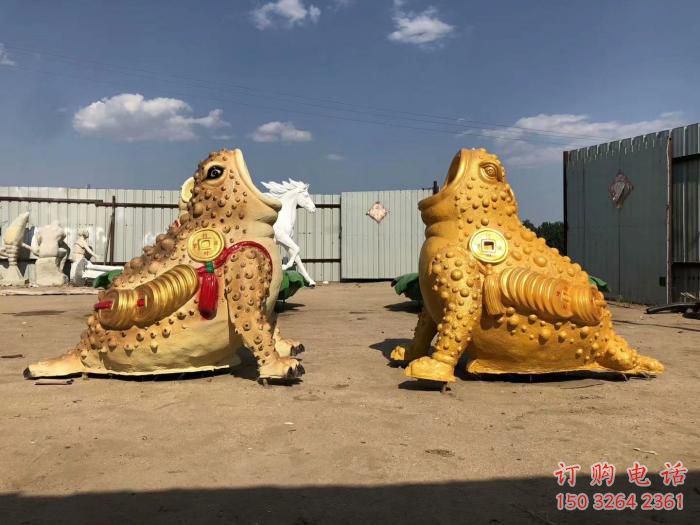 公園金蟾雕塑生產(chǎn)廠家 酒店門口雕塑 彩繪擺件