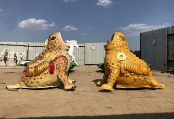 公園金蟾雕塑生產(chǎn)廠家 酒店門口雕塑 彩繪擺件