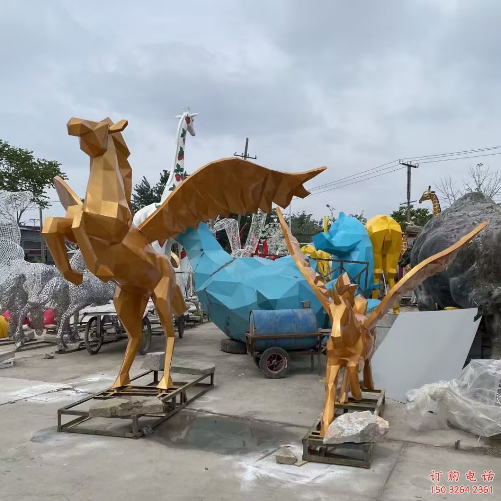 仿真飛馬雕塑廠家制作 酒店公園雕塑 風(fēng)景區(qū)擺件