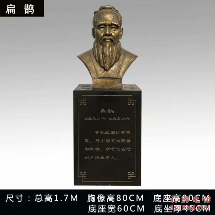 扁鵲人頭像雕塑