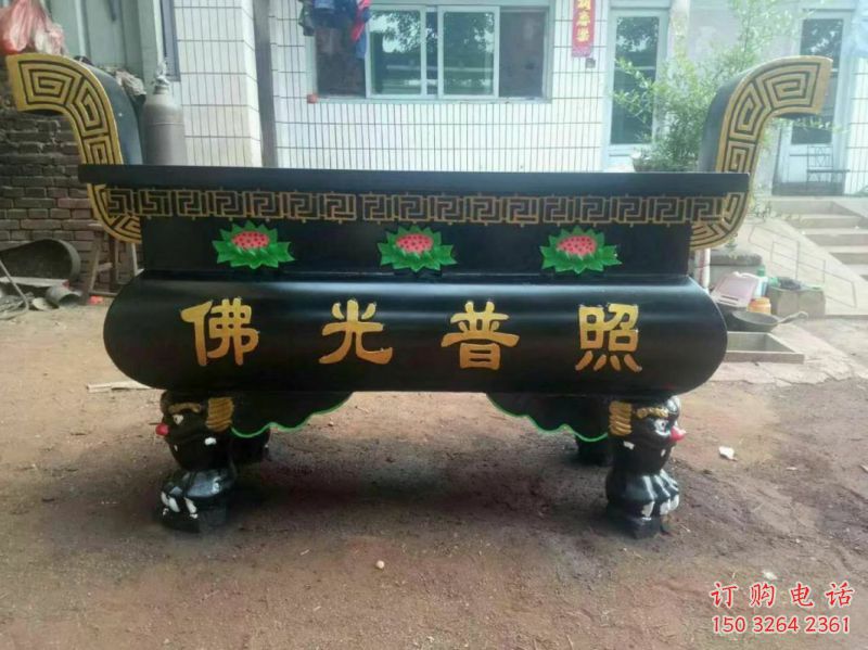 彩繪工藝焚經(jīng)爐鐵雕塑