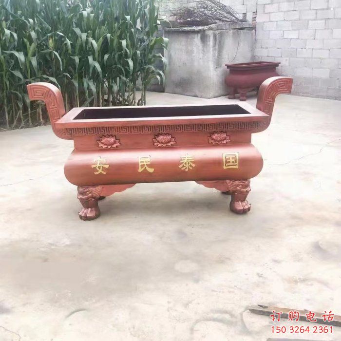 雙耳焚經(jīng)爐雕塑