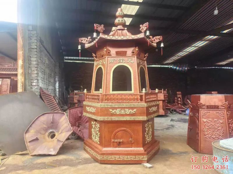 寶塔化紙爐雕塑